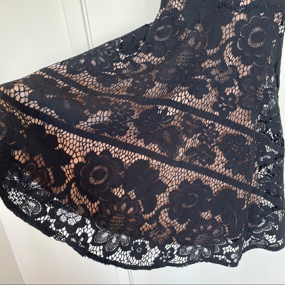 For Love and Lemons Gianna Black Lace Apron Dress - Picture 4 of 16